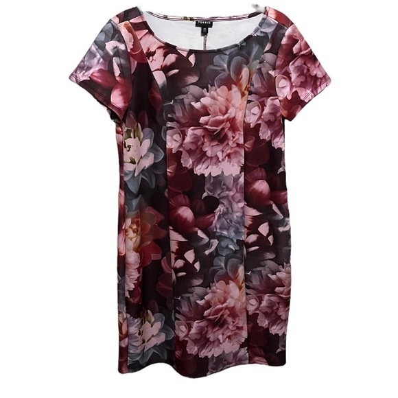 Torrid Multi Floral Scuba Knit Dress - Picture 3 of 10